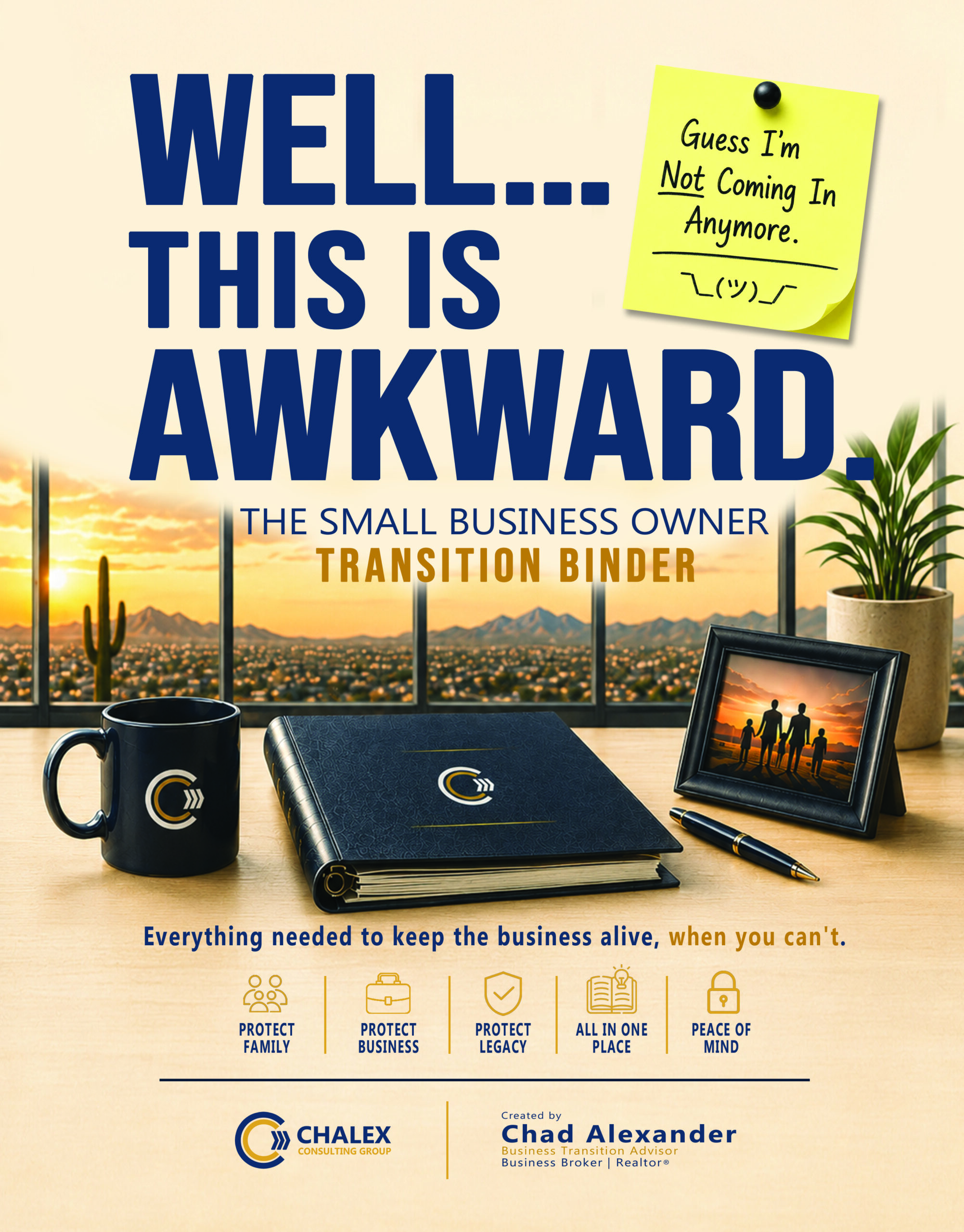 Well This Is Awkward Transition Binder front cover